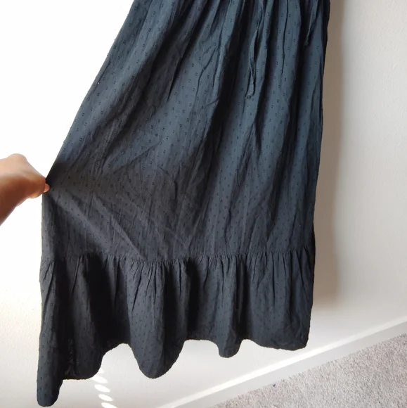 And Now This 100% Cotton Black Midi Dress - Picture 4 of 6